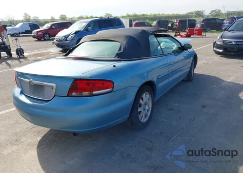 2006 Chrysler Sebring Gtc z USA, uszkodzony, nr VIN 1C3EL75R76N100321